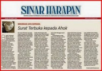 Surat Terbuka Jaya Suprana Kepada Ahok